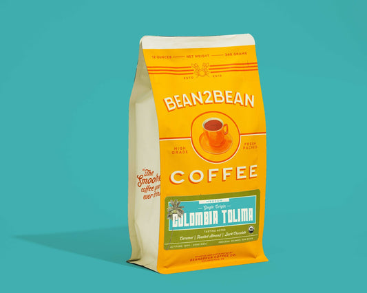 This smooth, well-rounded, Colombian coffee is crafted from the finest beans in the Colombia Tolima region.