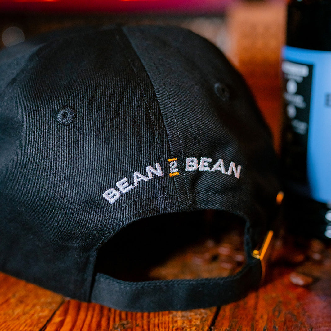 classic black cotton cap with white embroidered branding — a low-key, stylish way to represent your favorite Philly coffee roaster.
