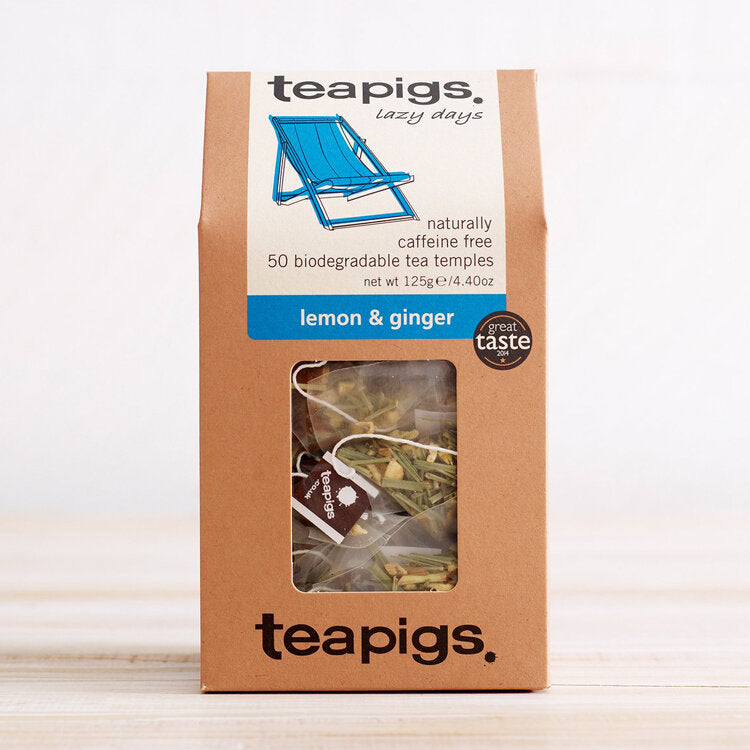 A ginger kick with refreshing lemon. Mellow - this lemon and gingery blend will lift your spirits on even the cloudiest of days.