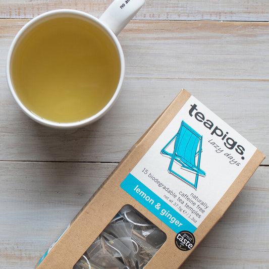 A ginger kick with refreshing lemon. Mellow - this lemon and gingery blend will lift your spirits on even the cloudiest of days.