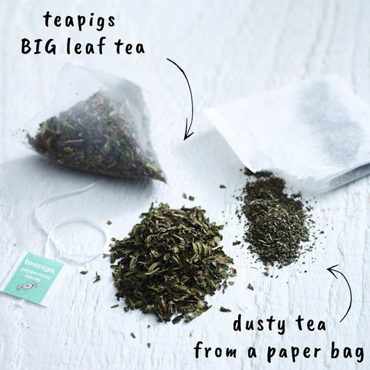 Drunk for centuries as a reputed aid to digestion, peppermint is something of a cult classic in the tea world. Pure mint - so, as you'd expect a strong minty taste, then very refreshing, very light.