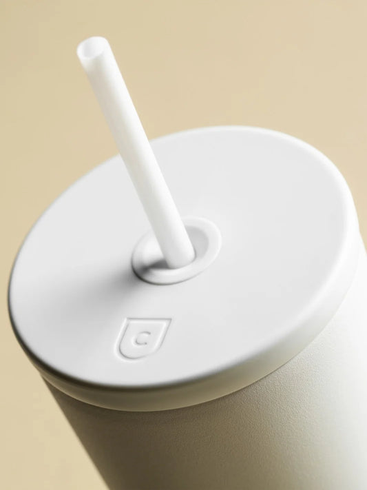 16oz stainless steel cold cup tumbler with double-wall vacuum insulation for hot and cold drinks – designed by Created Co. for specialty coffee lovers.