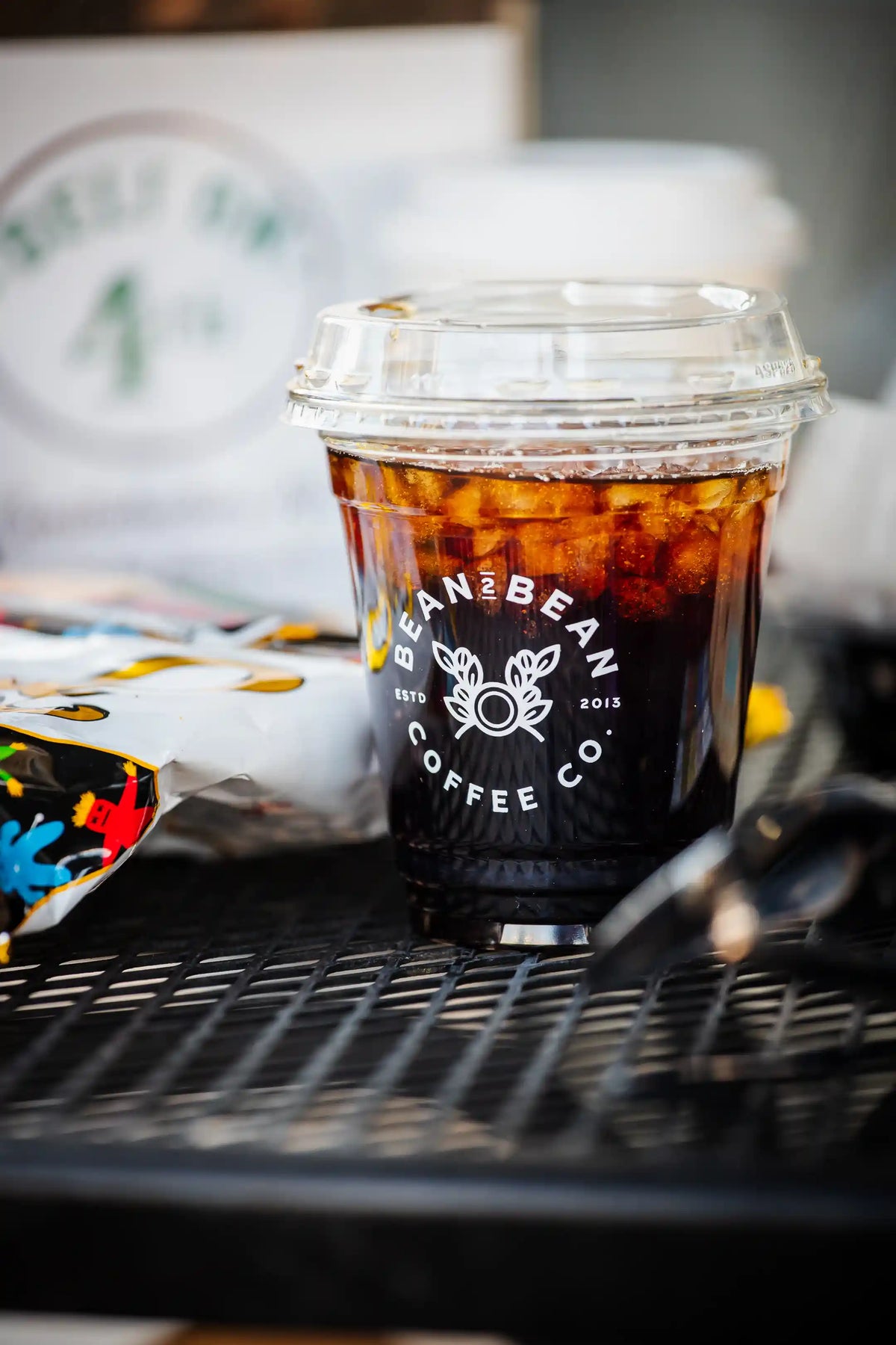Bean2Bean Cold brew in clear to-go cup at deli on 4th