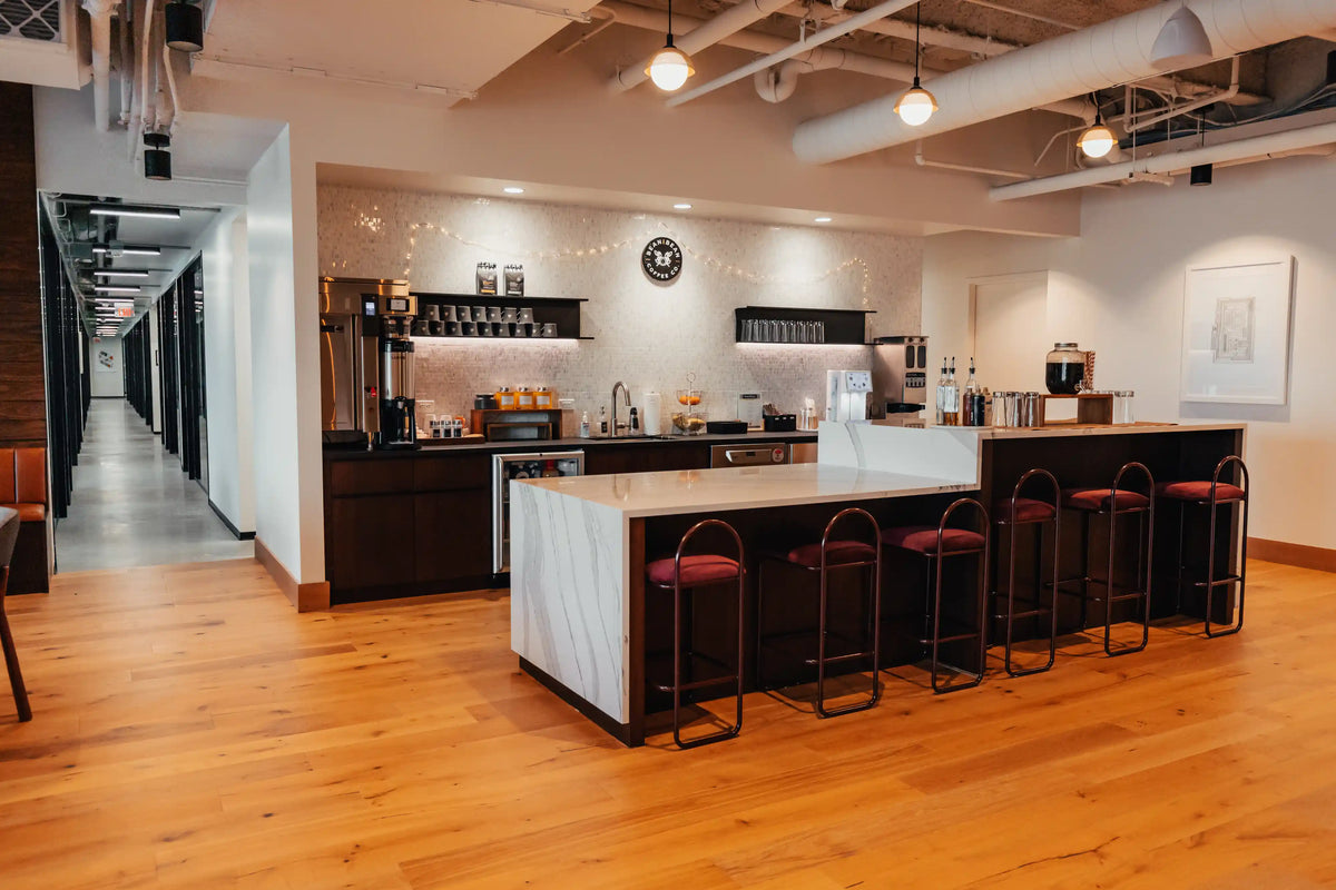 Industrious — bagels & Bean2Bean coffee